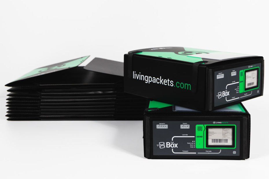 livingpackets emballage connecte the box